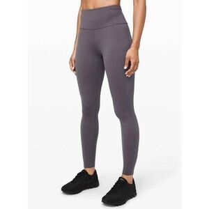 LULULEMON ATHLETICA Fast Free 7/8 Tight II 'Non-Reflective Nulux 25' in Titanium